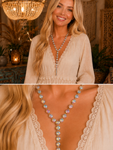 Load image into Gallery viewer, Aurora Crystal Y-Drop Necklace
