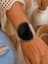 Load image into Gallery viewer, Midnight Caravan Genuine Stone Cuff Bracelet
