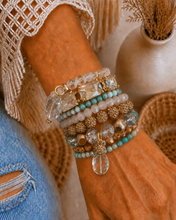 Load image into Gallery viewer, Turquoise Twilight Sparkle Bracelet Stack
