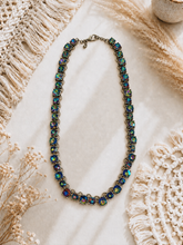Load image into Gallery viewer, Aurora Ember Volcano Crystal Necklace
