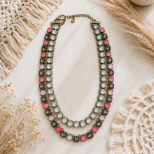 Load image into Gallery viewer, Celestial Confetti Double-Layer Crystal Necklace

