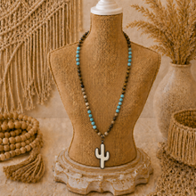 Load image into Gallery viewer, Desert Bloom Cactus Necklace
