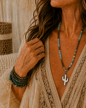 Load image into Gallery viewer, Desert Bloom Cactus Necklace
