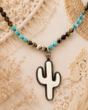 Load image into Gallery viewer, Desert Bloom Cactus Necklace
