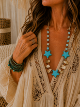 Load image into Gallery viewer, Turquoise Star Necklace
