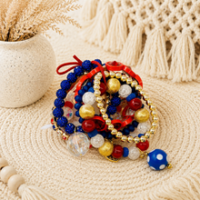 Load image into Gallery viewer, Stars &amp; Sparkle Patriotic Bracelet Stack
