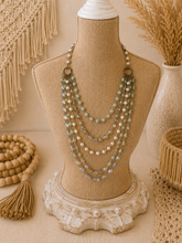 Load image into Gallery viewer, Crystal Cascade Tiered Necklace
