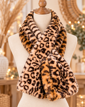 Load image into Gallery viewer, Wild Ember Animal Print Faux Fur Neck Wrap
