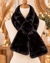 Load image into Gallery viewer, Midnight Muse Faux Fur Neck Wrap
