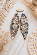 Load image into Gallery viewer, Butterfly Bliss Sparkle Feather Statement Earrings
