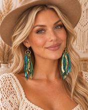 Load image into Gallery viewer, Peaceful Wanderer Fringe Statement Earrings
