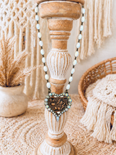 Load image into Gallery viewer, Ivory Heart &amp; Hide Statement Necklace
