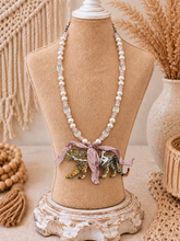 Load image into Gallery viewer, Wild at Heart Tiger Crystal &amp; Pearl Statement Necklace

