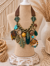 Load image into Gallery viewer, Wildwood Wanderer Charm Statement Necklace
