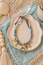 Load image into Gallery viewer, West Multi Charm Scarf Necklace
