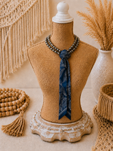 Load image into Gallery viewer, Indigo Paisley Convertible Necklace
