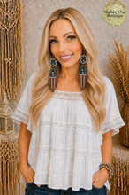 Load image into Gallery viewer, Stars &amp; Stripes Rhinestone Feather Earrings
