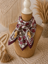 Load image into Gallery viewer, 34" Wild Horses Equestrian Print Scarf
