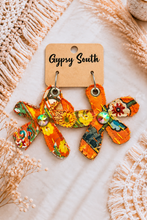 Load image into Gallery viewer, Sunset Bloom Crystal Statement Earrings
