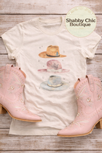 Load image into Gallery viewer, Cowgirl Hat Trio T-shirt
