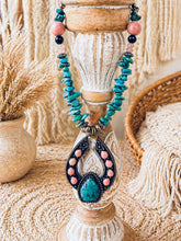 Load image into Gallery viewer, Lucky Charm Turquoise Necklace
