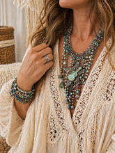 Load image into Gallery viewer, Gypsy Guitar Charm Dangle Necklace

