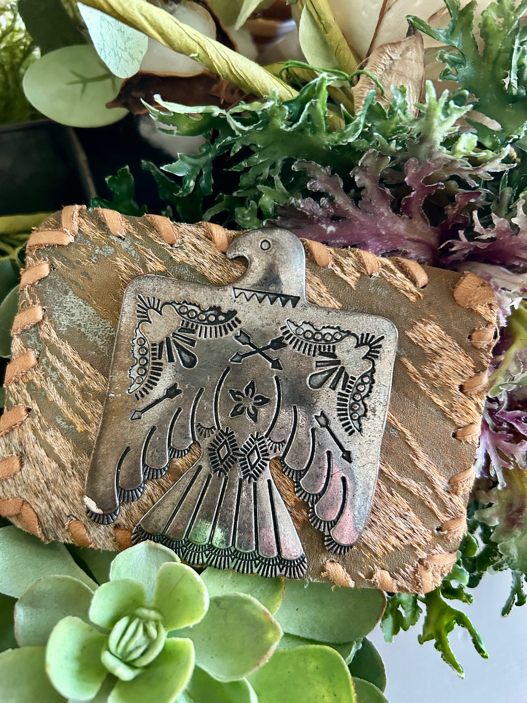 Thunderbird belt buckle