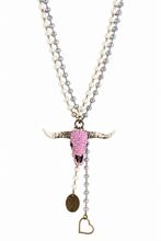 Load image into Gallery viewer, Rhinestone Longhorn Necklace
