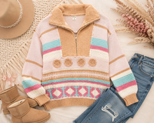 Load image into Gallery viewer, Blush Canyon Quarter Zip Pullover
