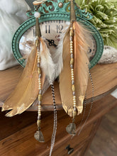 Load image into Gallery viewer, Fancy Blush Feather Earrings
