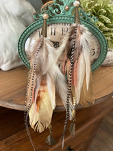 Load image into Gallery viewer, Fancy Blush Feather Earrings
