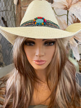 Load image into Gallery viewer, Western Straw Hat

