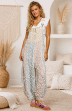 Load image into Gallery viewer, Blossom Boho Floral Print Lace Trim Overalls
