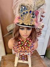 Load image into Gallery viewer, Head Turner Statement Mix Pearl Layer Necklace Set: Dark Multi
