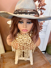 Load image into Gallery viewer, Head Turner Statement Mix Pearl Layer Necklace Set: Cream
