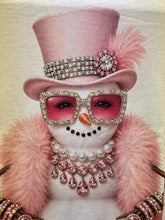 Load image into Gallery viewer, Frosted &amp; Fabulous Snowman Bling Long Sleeve T-shirt

