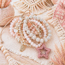 Load image into Gallery viewer, Pink Stardust Bracelet Stack
