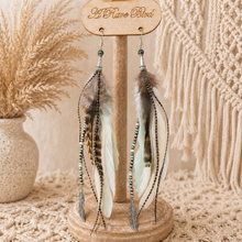 Load image into Gallery viewer, Whimsical Wings Feather Earrings
