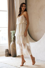 Load image into Gallery viewer, Rustic Romance Tiered Lace Midi Dress
