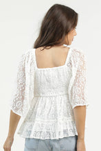 Load image into Gallery viewer, Sweet Magnolia Lace Twist Front Top
