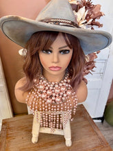 Load image into Gallery viewer, Head Turner Statement Mix Pearl Layer Necklace Set: Pink
